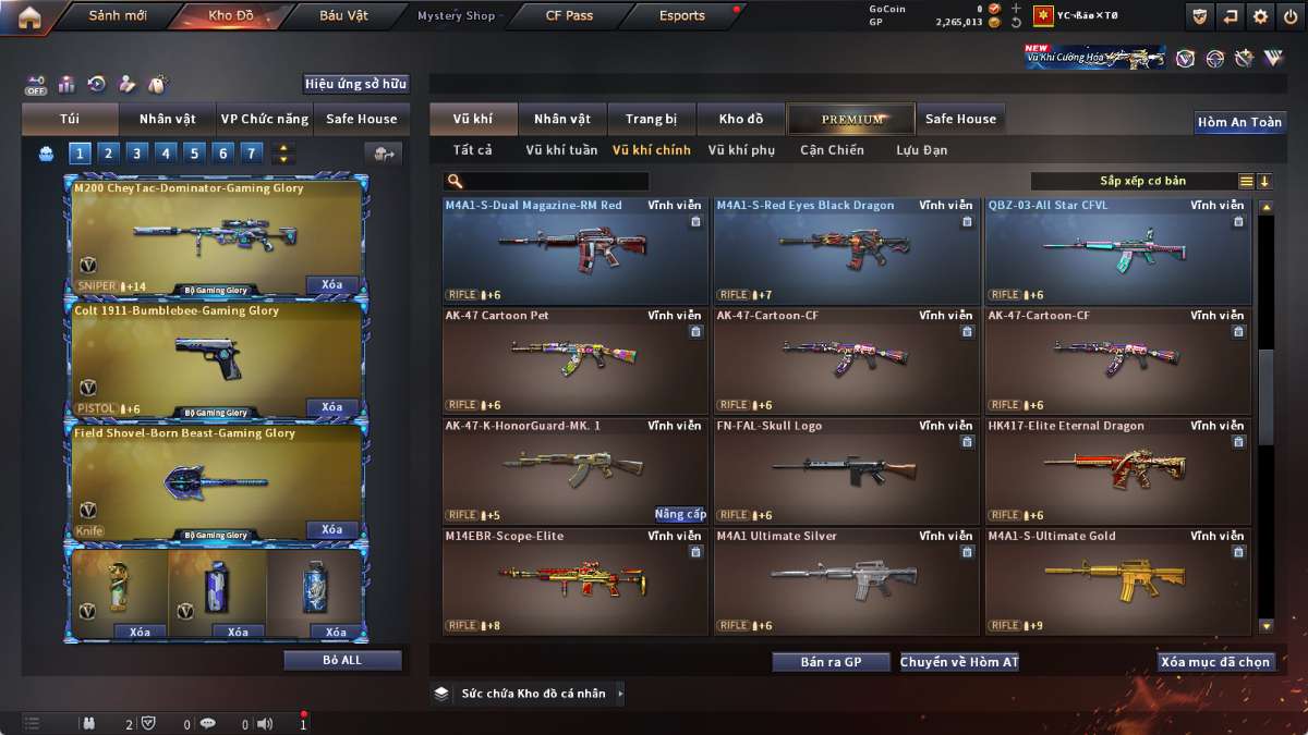 shop acc cf uy tin gia re